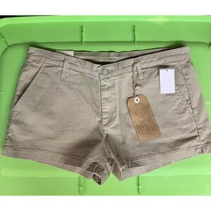 AG Supply Vintage Adriano Goldschmied Pixie Khaki Shorts Women’s Size 32 NWT